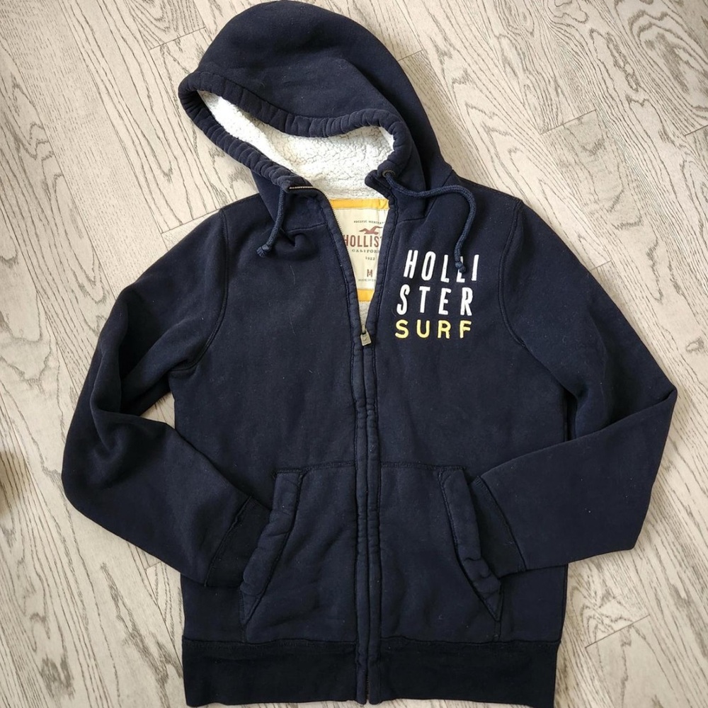 Y2k Hollister Dark Blue zip up